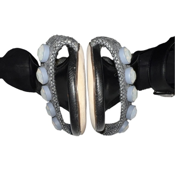 J. Crew Collection Women’s Jeweled Tweed Ankle Strap Block Heel Sandals NWT - Picture 7 of 10